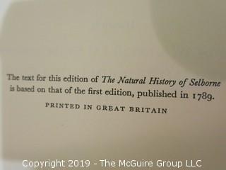 Book Title: "The Natural History of Selborne" by Gilbert White; 1972