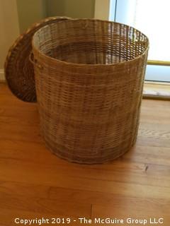 Woven Clothes Hamper; 18 x 20"