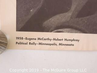 Poster: Eugene McCarthy and Hubert Humphrey campaigning in 1958