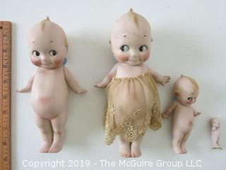 (4) Bisque Kewpie Dolls