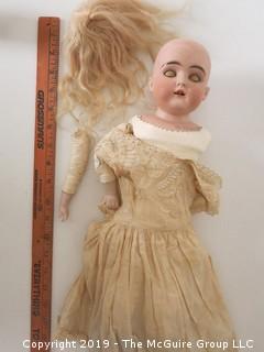 Bisque Doll with reclining eyes; marked; 7 1/2 head