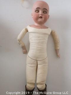 Bisque Doll with reclining eyes; marked; 7 1/2 head