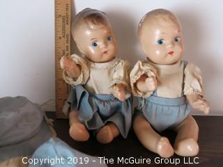 Pair of antique dolls 