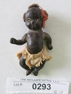 Black porcelain Kewpie doll