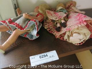 3 vintage dolls