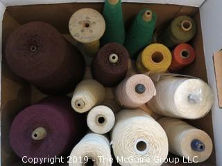 Assorted Cones of Yarn/Thread 