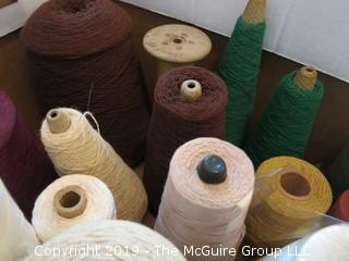 Assorted Cones of Yarn/Thread 