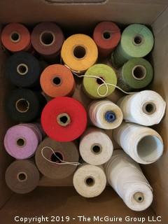 Assorted Cones of Yarn/Thread 