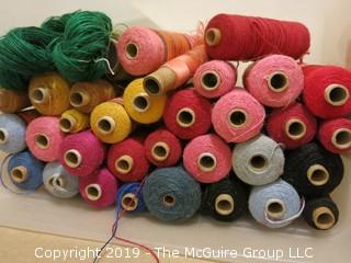 Assorted Cones of Yarn/Thread 