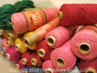 Assorted Cones of Yarn/Thread 