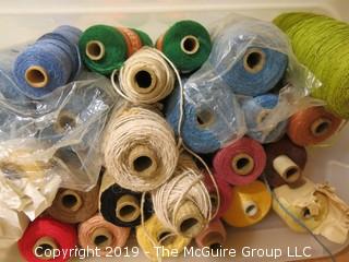 Assorted Cones of Yarn/Thread 