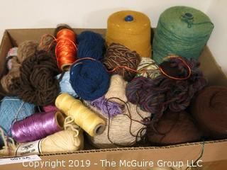 Assorted Cones of Yarn/Thread 