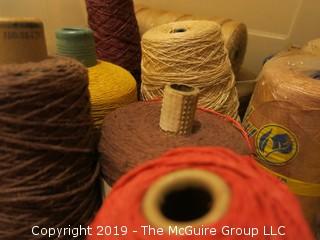 Assorted Cones of Yarn/Thread 