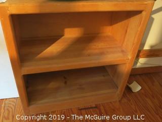 Wooden 2 shelf bookcase