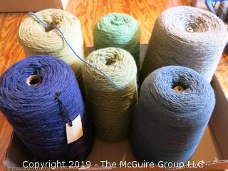 Assorted Cones of Yarn/Thread 