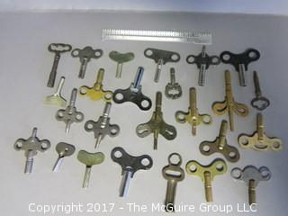 Collection of 26 keys 