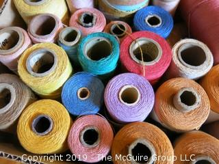 Assorted Cones of Yarn/Thread 