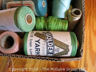 Assorted Cones of Yarn/Thread 