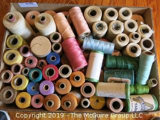 Assorted Cones of Yarn/Thread 