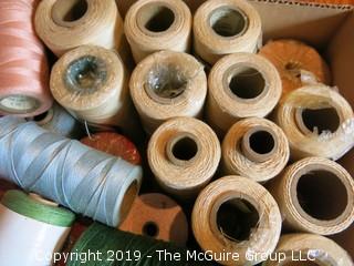 Assorted Cones of Yarn/Thread 