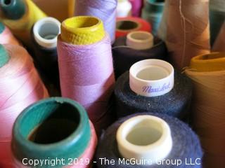 Assorted Cones of Yarn/Thread 