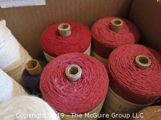 Assorted Cones of Yarn/Thread 