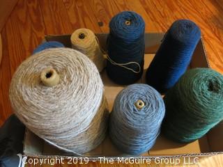 Assorted Cones of Yarn/Thread 