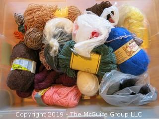 Assorted Skeins of Yarn/Thread 