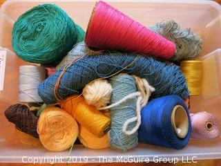 Assorted Cones of Yarn/Thread 