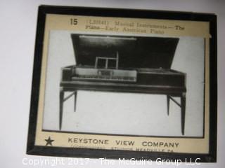 Collection of 50 Magic Lantern Glass Slides from Keystone View Co. 