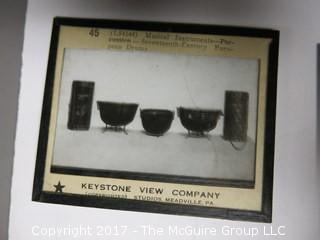 Collection of 50 Magic Lantern Glass Slides from Keystone View Co. 