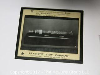 Collection of 50 Magic Lantern Glass Slides from Keystone View Co. 