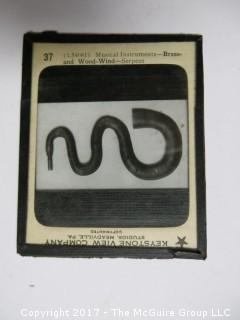 Collection of 50 Magic Lantern Glass Slides from Keystone View Co. 