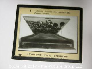 Collection of 50 Magic Lantern Glass Slides from Keystone View Co. 