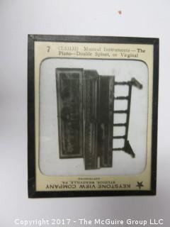 Collection of 50 Magic Lantern Glass Slides from Keystone View Co. 