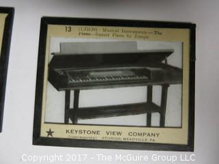 Collection of 50 Magic Lantern Glass Slides from Keystone View Co. 