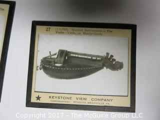 Collection of 50 Magic Lantern Glass Slides from Keystone View Co. 