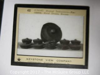 Collection of 50 Magic Lantern Glass Slides from Keystone View Co. 