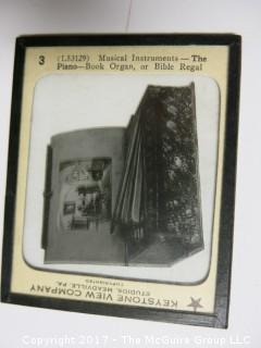 Collection of 50 Magic Lantern Glass Slides from Keystone View Co. 