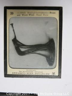 Collection of 50 Magic Lantern Glass Slides from Keystone View Co. 