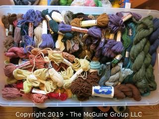 Assorted Skeins of Yarn/Thread 