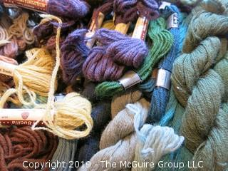 Assorted Skeins of Yarn/Thread 