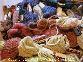 Assorted Skeins of Yarn/Thread 