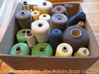 Assorted Cones of Yarn/Thread 