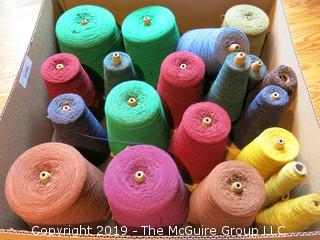 Assorted Cones of Yarn/Thread 