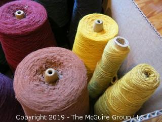 Assorted Cones of Yarn/Thread 