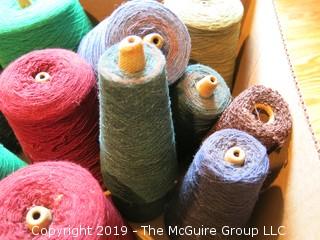 Assorted Cones of Yarn/Thread 