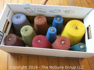 Assorted Cones of Yarn/Thread 