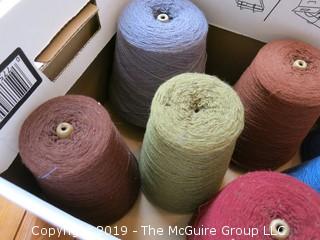 Assorted Cones of Yarn/Thread 