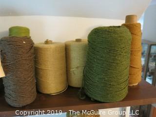 Assorted Cones of Yarn/Thread (just the yarn in the photo)